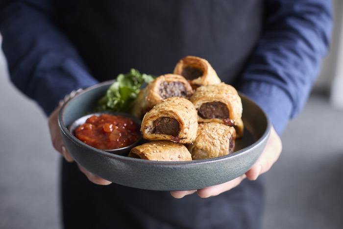 Sausage rolls off our canape menu